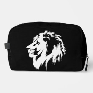 Lion Portrait (white) Dopp Kit