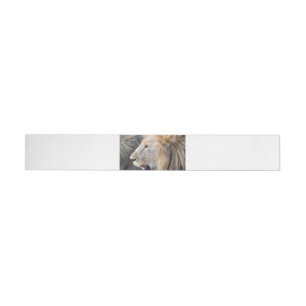 Lion Portrait Wrap Around Label