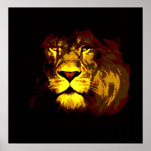 Lion Poster Print