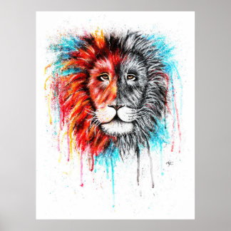 Lion Print Poster!
