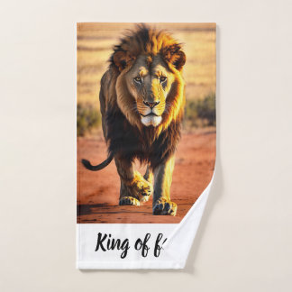 Lion printed towel