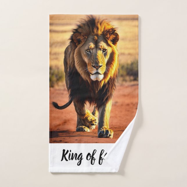 Lion printed towel (Hand Towel)