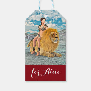 Lion Queen Fantasy Gift Tags