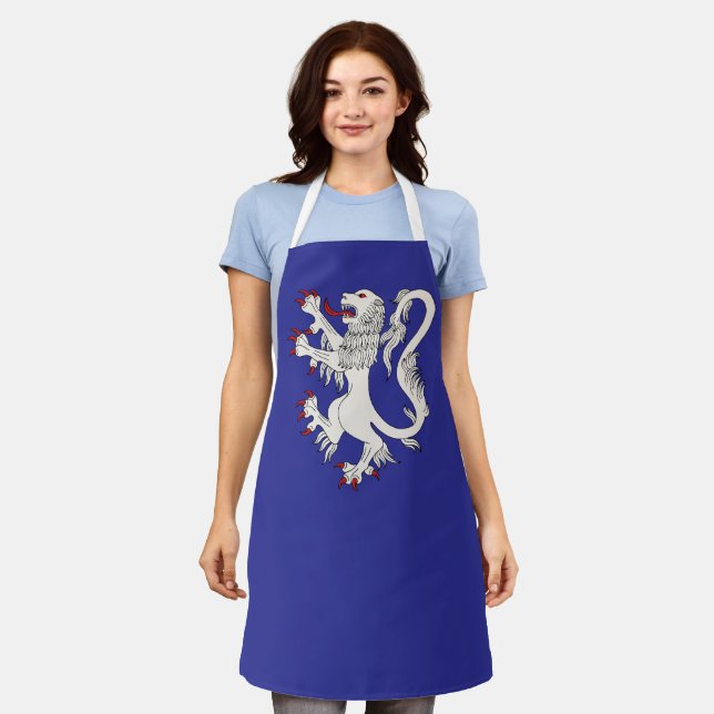 Lion Rampant Argent Apron (Worn)