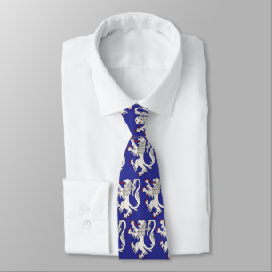 Lion Rampant Argent Tie