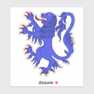 Lion Rampant Azure