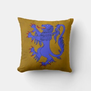 Lion Rampant Azure Cushion