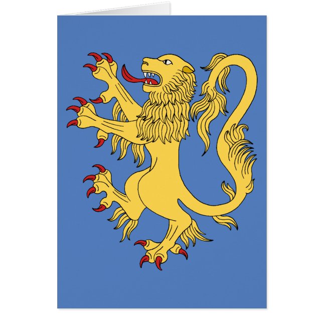 Lion Rampant Greeting Card (Front)