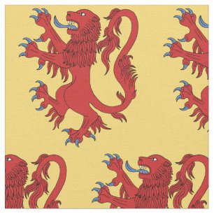 Lion Rampant Gules Fabric