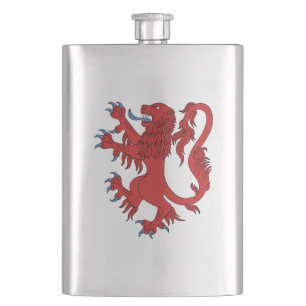 Lion Rampant Gules Hip Flask
