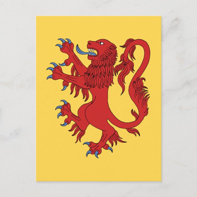Lion Rampant Gules Postcard (Front)