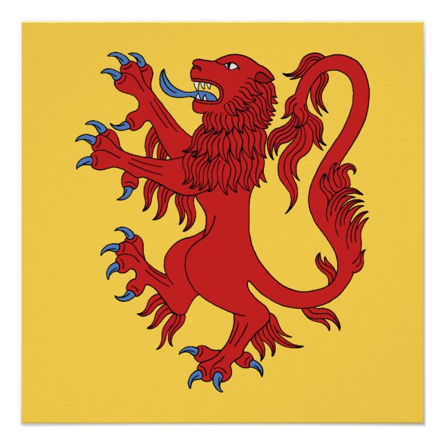 Lion Rampant Gules Poster (Front)