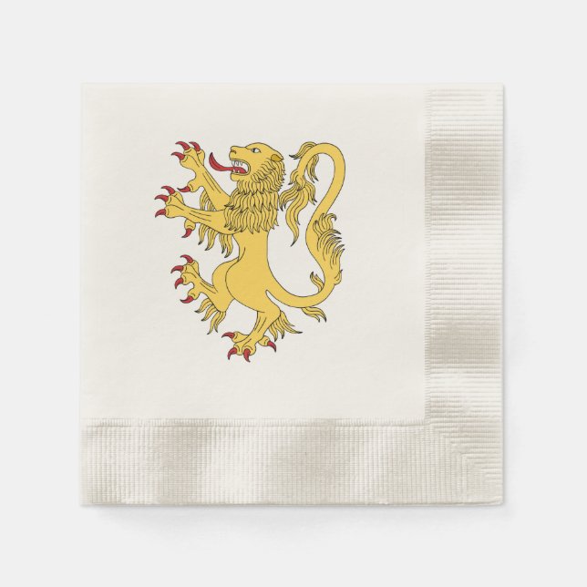 Lion Rampant Napkin (Front)