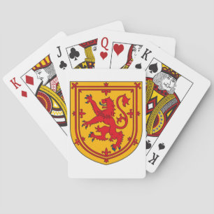 Lion Rampant on Gold Playing Cards