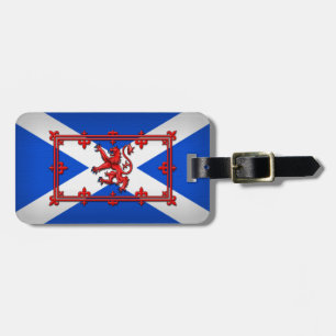 Lion Rampant On Scottish Flag Luggage Tag