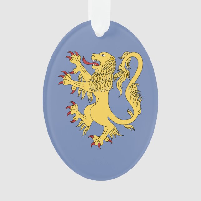 Lion Rampant Ornament (Front)