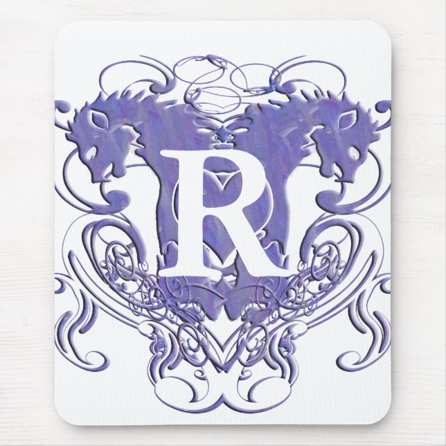 Lion Rampant Renaissance Wedding Mouse Pad (Front)