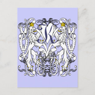 Lion Rampant Renaissance Wedding Postcard