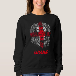 Lion Red Saint George's Cross English Flag England Sweatshirt