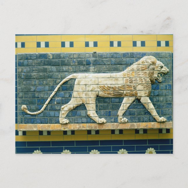Lion representing Ishtar Postcard (Front)