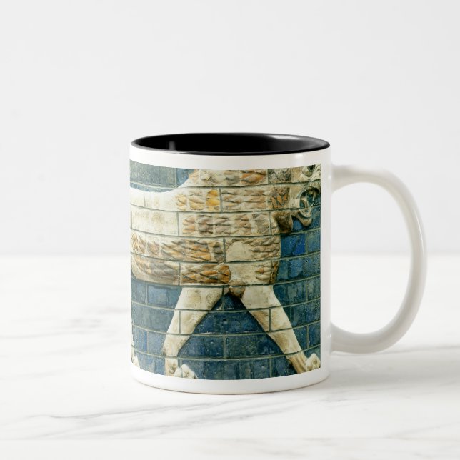 Lion representing Ishtar Two-Tone Coffee Mug (Right)