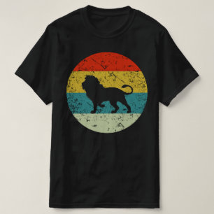 lion retro vintage silhouette 70s T-Shirt