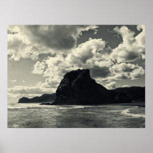 lion rock at piha, redux poster
