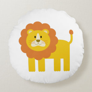 Lion Round Cushion