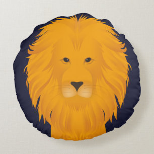 Lion Round Cushion