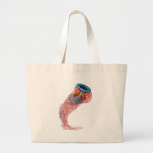 Lion’s mane jellyfish large tote bag (Front)