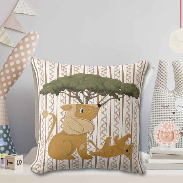Lion Safari Family Cushion (Creator Uploaded)