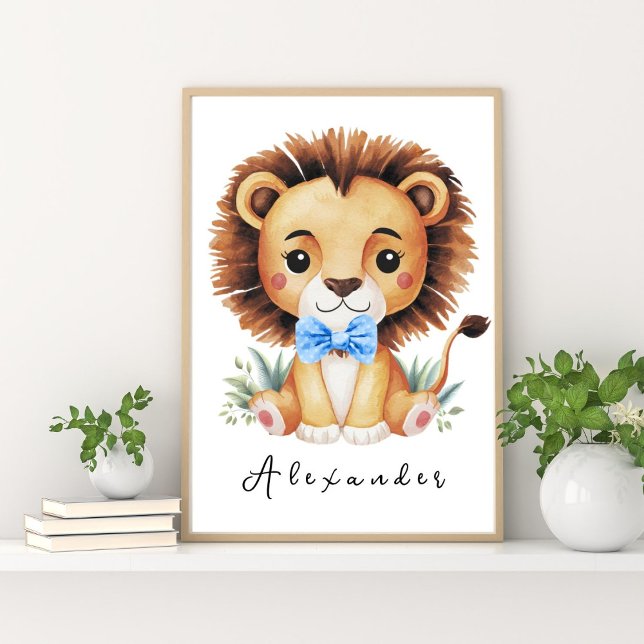 Lion Safari Nursery Poster – Baby Room Decor (Creator Uploaded)