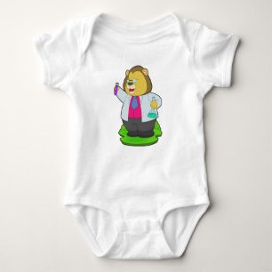 Lion Scientist Test tube Baby Bodysuit