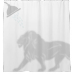 Lion Shadow Silhouette Shadow Buddies Shower Curtain