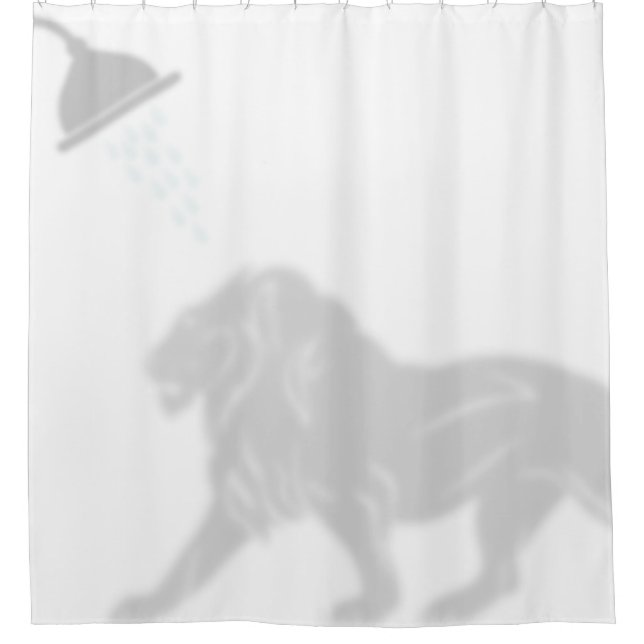 Lion Shadow Silhouette Shadow Buddies Shower Shower Curtain (Front)