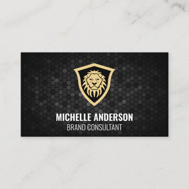 Lion Shield Business Card (Front)