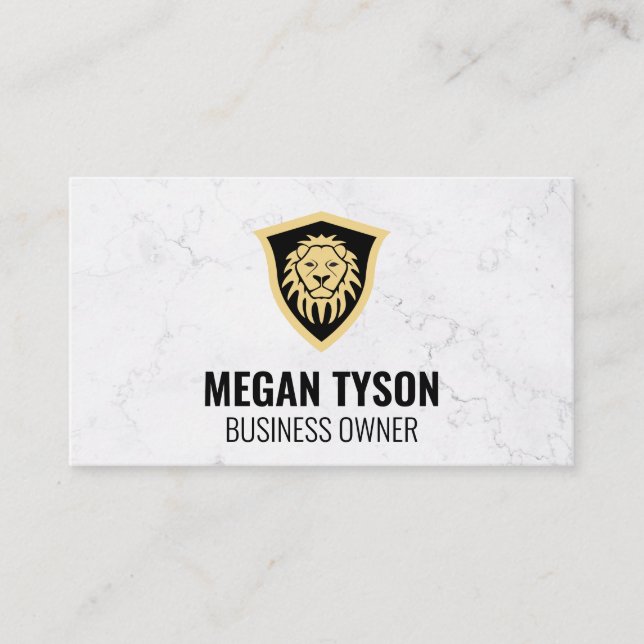 Lion Shield Business Card (Front)