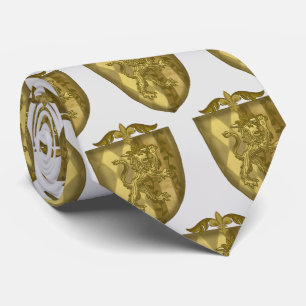 Lion Shield Family Crest Tie