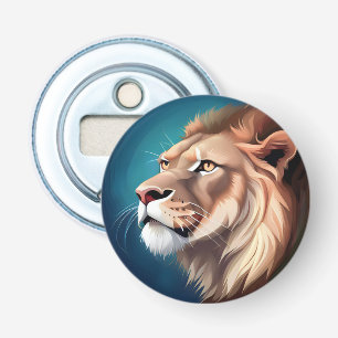 Lion Side Posed Portrait-56557 Bottle Opener