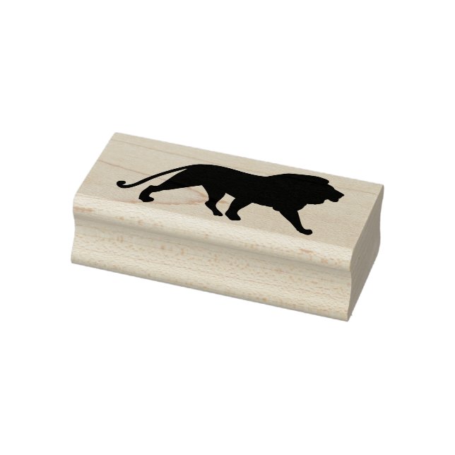 lion silhouette art stamp (Stamp)
