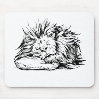 Lion-sleeping Mouse Pad