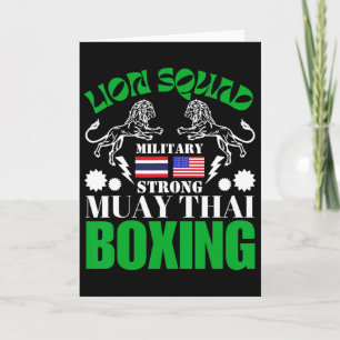 Lion Squad Thailand Kickboxing Muay Thai Mma Train Card