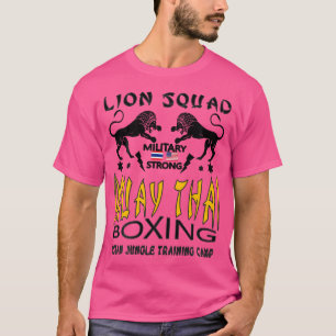 Lion Squad Thailand Kickboxing Muay Thai Mma Train T-Shirt