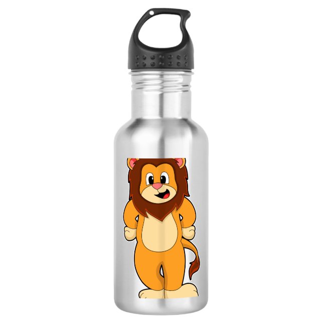 Lion standing 710 ml water bottle (Front)