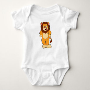Lion standing baby bodysuit