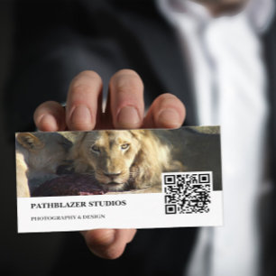 Lion Stare   Wildlife Photography   Business Card