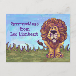 Lion Stationery Postcard