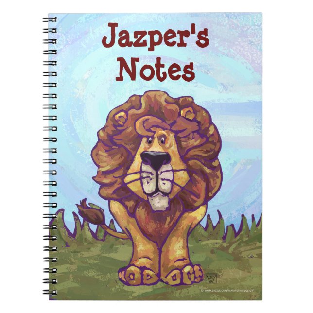 Lion Stationery Spiral Notebook (Front)