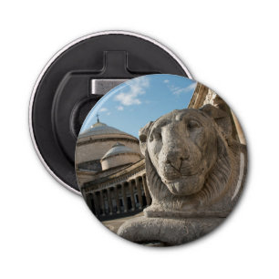 Lion statue in front of San Francesco di Paola Bottle Opener