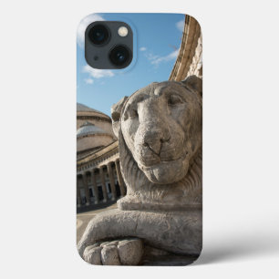 Lion statue in front of San Francesco di Paola iPhone 13 Case